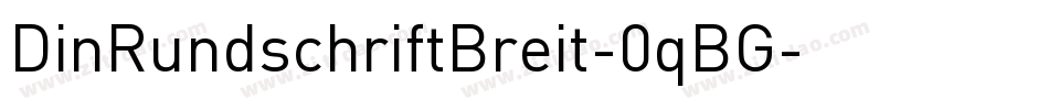 DinRundschriftBreit-0qBG字体转换