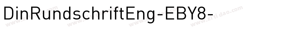DinRundschriftEng-EBY8字体转换