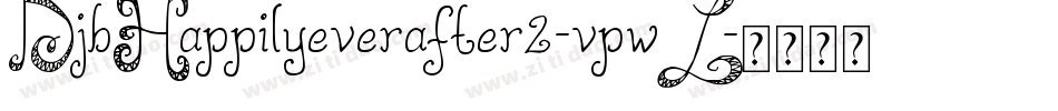 DjbHappilyeverafter2-vpwL字体转换