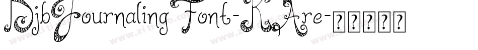 DjbJournalingFont-KAre字体转换