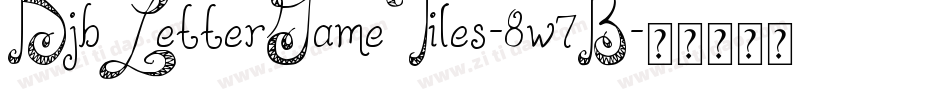 DjbLetterGameTiles-8w7B字体转换