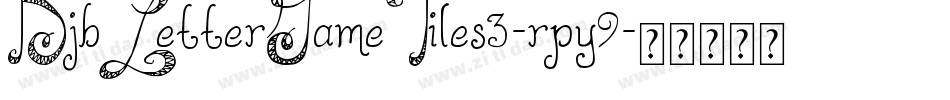 DjbLetterGameTiles3-rpy9字体转换