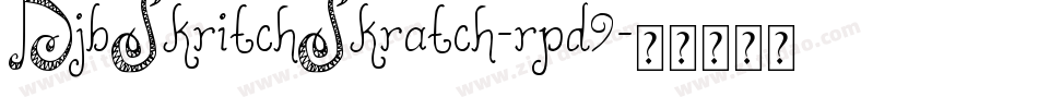 DjbSkritchSkratch-rpd9字体转换