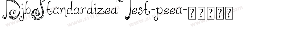 DjbStandardizedTest-peea字体转换