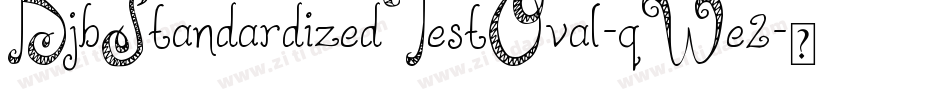 DjbStandardizedTestOval-qWe2字体转换