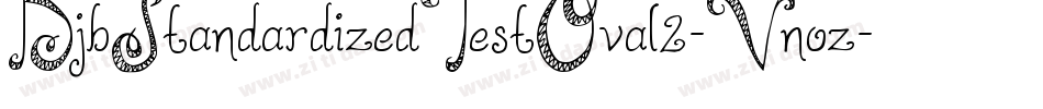 DjbStandardizedTestOval2-Vnoz字体转换