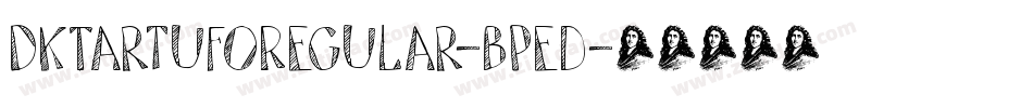 DkTartufoRegular-BPed字体转换