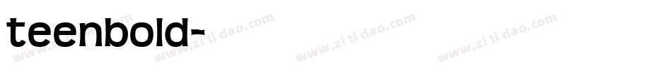 teenbold字体转换