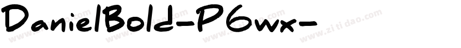 DanielBold-P6wx字体转换