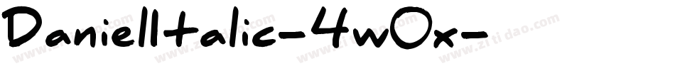 DanielItalic-4w0x字体转换