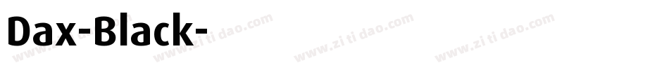 Dax-Black字体转换