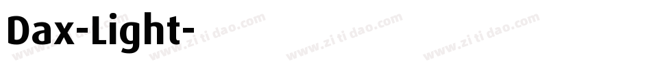 Dax-Light字体转换