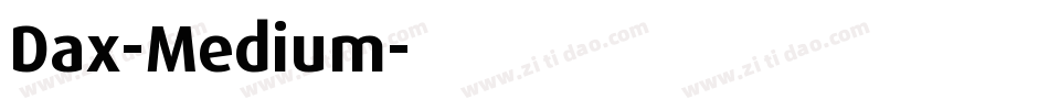 Dax-Medium字体转换