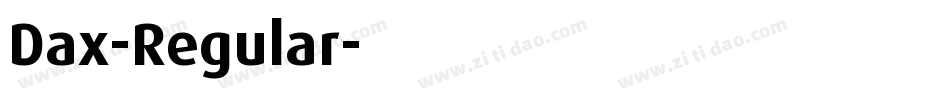 Dax-Regular字体转换