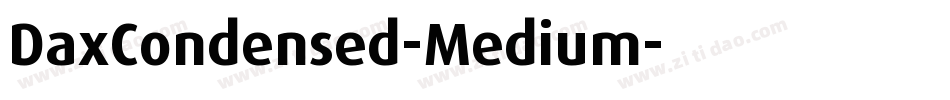 DaxCondensed-Medium字体转换