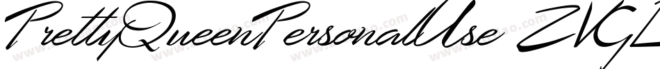 PrettyQueenPersonalUse-ZVGLB字体转换
