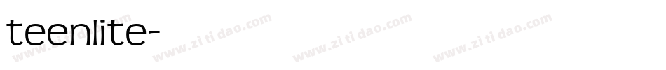 teenlite字体转换