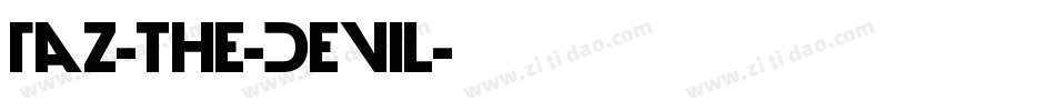 Taz-the-Devil字体转换