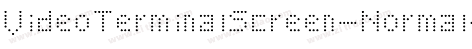 VideoTerminalScreen-Normal字体转换