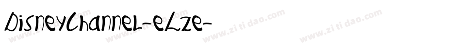 DisneyChannel-eLze字体转换