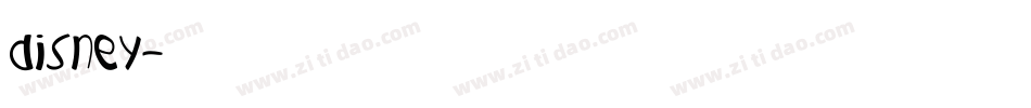 disney字体转换