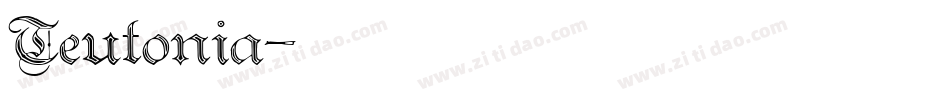 Teutonia字体转换