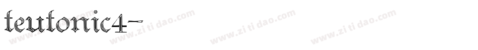 teutonic4字体转换