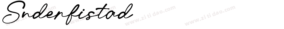 Snderfistad字体转换
