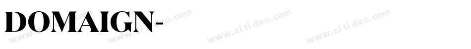 DOMAIGN字体转换