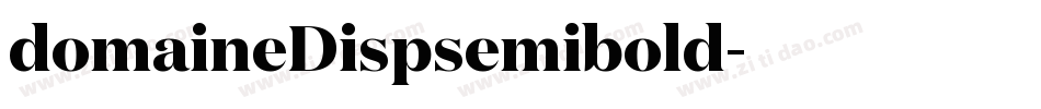 domaineDispsemibold字体转换