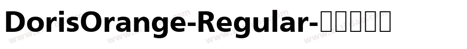 DorisOrange-Regular字体转换