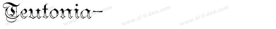 Teutonia字体转换