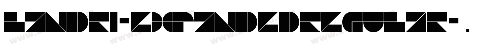 Landri-ExpandedRegular字体转换