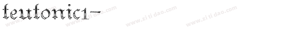 teutonic1字体转换