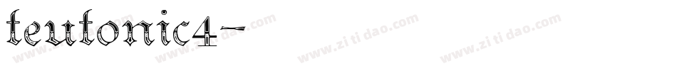 teutonic4字体转换