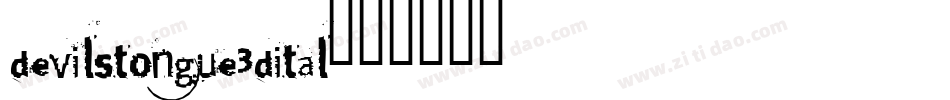 devilstongue3dital字体转换
