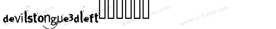 devilstongue3dleft字体转换