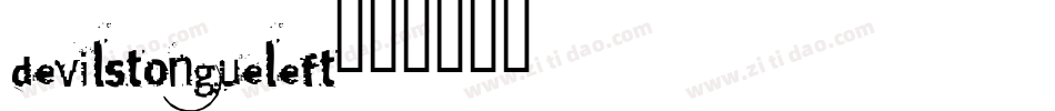 devilstongueleft字体转换