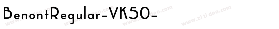 BenontRegular-VK50字体转换