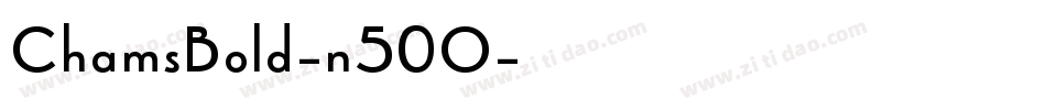 ChamsBold-n50O字体转换
