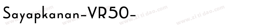 Sayapkanan-VR50字体转换