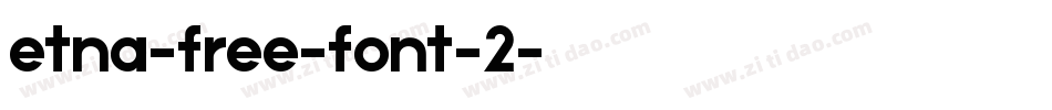 etna-free-font-2字体转换