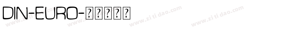 DIN-Euro字体转换