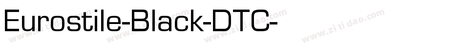 Eurostile-Black-DTC字体转换