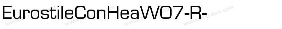 EurostileConHeaW07-R字体转换