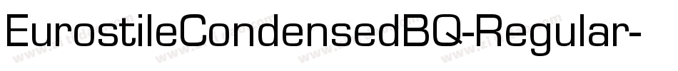EurostileCondensedBQ-Regular字体转换
