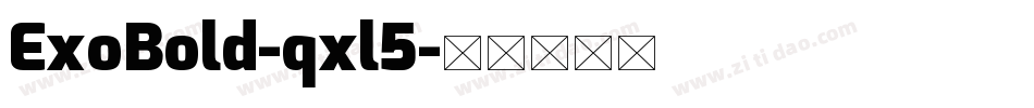 ExoBold-qxl5字体转换