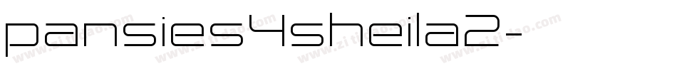pansies4sheila2字体转换