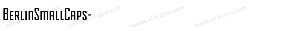 BerlinSmallCaps字体转换