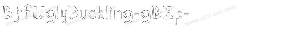 BjfUglyDuckling-gBEp字体转换